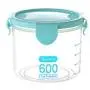 LUYANhapy9 Food Storage Sealing Can, Kitchen Transparent Spices Bean Tea Grain Clear PP Storage Box Jar with Airtight Seal Lid Blue 600ml LUYANhapy9 Food Storage Sealing Can, Kitchen Transparent Spices Bean Tea Grain Clear PP Storage Box Jar with Airtight Seal Lid Blue 600ml