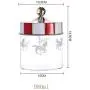 Yl Ly Creative Glass Sealed Cans Household Storage Tanks Coffee Tea Candy Miscellaneous Grains Storage Jar 630Ml 980Ml 1330Ml Small 630Ml Yl Ly Creative Glass Sealed Cans Household Storage Tanks Coffee Tea Candy Miscellaneous Grains Storage Jar 630Ml 980Ml 1330Ml Small 630Ml