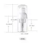 3 STÜCKE 30ML 1OZ Transparente Leere Plastik-Schaumbadflasche, Behälter für Schaum, Tragbar, Nachfüllbar, Robust für Reisen, Urlaub, Camping, Alltag