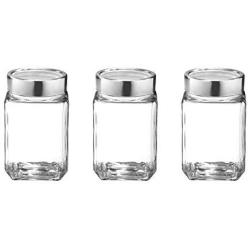 Treo Cube Jar 310Ml 3 Pcs Set Storage Container - Nocolortrans