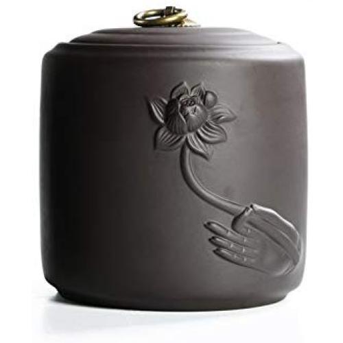 Tea caddy storage,Tea tins containers,Tea storage jar Ceramic tea accessories Sealed tea cans-B