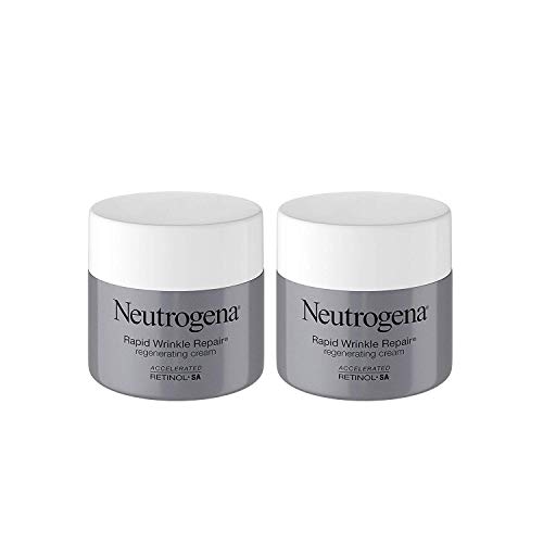 Rapid Wrinkle Repair Retinol Regenerating Face Cream & Hyaluronic Acid Anti Wrinkle Face Moisturizer 1.7 oz (2 Pack)
