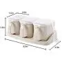 3 Piece Seasoning Jar Spices Box Set - Base Cover Spoon