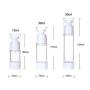 4PCS 1 oz / 30ML Transparent Empty Refillable Airless Vacuum Pump Bottles Press Jar Pot Container Vial For Serums Cream Lotion Make-up Foundations Travel Toner Cosmetic Sample