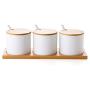Small Spice Jars,Spice Storage Containers Ceramic Spice Jars With Lid And Spoon Porcelain Condiment Jar Storage Containers