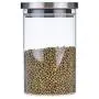 BESTONZON Glass Storage Jar Kitchen Food Storage Canisters Container With Stainless Steel Airtight Lid 950ml 9.5x16cm BESTONZON Glass Storage Jar Kitchen Food Storage Canisters Container With Stainless Steel Airtight Lid 950ml 9.5x16cm