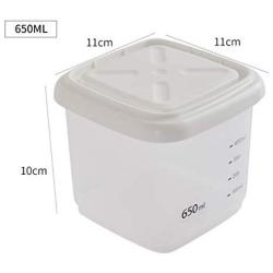 Kitchen Classification Sealed Crisper Plastic Refrigerator Freezer Storage Box Food Storage Box Grain Storage Tank (Size : S)