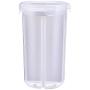 Kitchen Storage Jar, 4 Grids Sealed Can with partition baffle & Transparent Buckle Cover, Rotatable Lid Dry Food Container for Grain Storage Tank