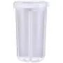 Kitchen Storage Jar, 4 Grids Sealed Can with partition baffle & Transparent Buckle Cover, Rotatable Lid Dry Food Container for Grain Storage Tank
