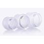 2PCS Round Glass Empty Cosmetic Bottles Jar Pot Containers Vials Case Box For Make Up Face Cream Lotion Eye Shadow Sample Nail Powder Salve Ointment(50ML /1.7oz)