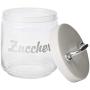 Italo Ottinetti Glass Storage Jars with Hermetic Lid White 0.75 Litre Zu, one Size