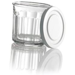 Luminarc N7593 Working Glass Storage Jar with Lids, 14 Ounce, Set of 4, Clear