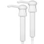 BAR5F Pump Dispensers | Set of 2 White Pumping Caps | Match with 1 Gallon Containers | Leak Proof for Dispensing Shampoo, Hair Conditioner, Lotion, Mouthwash