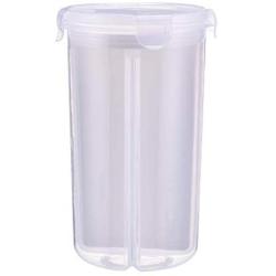 Transparent Plastic Storage Box Dry Dried Food Storage Box Separated Container Box 2L Clear,B