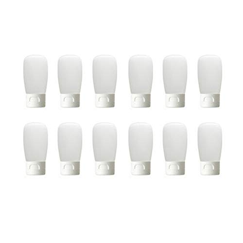 12Pcs Portable Travel Bottle Set Plastic Squeeze Bottle With Flip Cap Soft Tube Hose Toiletry Bottle Leakproof Travel Containers Dispenser for Facial Cleanser Hand Cream Lotion Shampoo 30ml/1oz