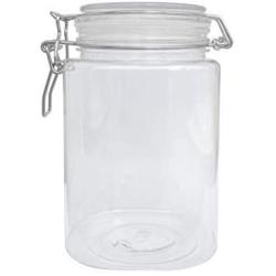 Fixture Displays Wire Clasp PET Jar 1250 ml Spice Jar Seal Paint Oil Storage Jar Container Lock 18615-1250ML-12PK-NPF!