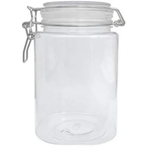 Deckel-Displays Metallklemme für PET-Glasbehälter 1250 ml Gewürzglas Versiegelung Farböl Lagerbehälter 18615-1250ML-12PK-NPF