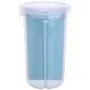5L Pp Transparent Partition Store Vacuum Can Whole Grains Storage Jar for Kitchen Pink/Green/Blue L Size,Green
