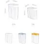 Réservoir Scellé Poniu, Boîte de Conservation, Conteneur de Stockage de Graines, Support de Rangement de Nourriture Séchée pour Sucre, Farine, Four – (Blanc, L) Réservoir Scellé Poniu, Boîte de Conservation, Conteneur de Stockage de Graines, Support de Rangement de Nourriture Séchée pour Sucre, Farine, Four – (Blanc, L)