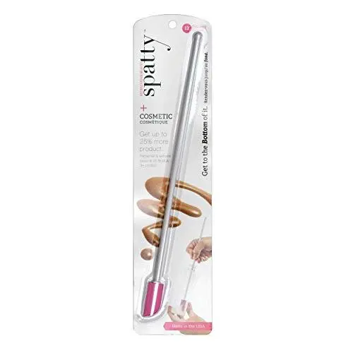 The Spatty, Last Drop Beauty Spatula, 12'', Pink, Reusable, Flexible, As Seen On Shark Tank The Spatty, Last Drop Beauty Spatula, 12'', Pink, Reusable, Flexible, As Seen On Shark Tank