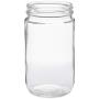 32 oz Clear Glass Paragon Jars (Black PP Cap) Case 12 by Berlin Packaging