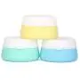 BlueSunshine Silicone Cosmetic Containers Cream Jar with Sealed Lids, 3 Pieces - Food Grade Silicone - BPA Free - Great for Travel, Home and Outdoor (10ml Cream Jars)