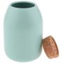Kitchen Canister, Food Storage Container, Ceramic Pot Jar for Cereal Tea Sugar Serving - Light Green-M(Button Top)