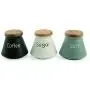 Villa dEste Home Tivoli Set of Jars, Stoneware, Multicoloured, One Size Villa dEste Home Tivoli Set of Jars, Stoneware, Multicoloured, One Size