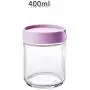 1Pcs Kitchen Glass Sealed Jars With Lid Cereals Snacks Storage Tank Milk Powder Candy Cookie Container Storage Bottle,400Ml-Purple 1Pcs Kitchen Glass Sealed Jars With Lid Cereals Snacks Storage Tank Milk Powder Candy Cookie Container Storage Bottle,400Ml-Purple