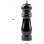 JUSTDOLIFE Pepper Grinder Home Kitchen Wood Chateauneuf Pepper Mill Shaker Salt Mill