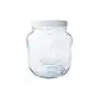 (2 Pack) 1/2 Gallon Clear Glass Jar with White Plastic Cap (2 Pack) 1/2 Gallon Clear Glass Jar with White Plastic Cap