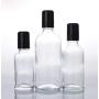 3Pcs 20ML Clear Glass Empty Refillable Roll-On Bottles with Stainless Steel Roller Ball and Black Cap Essential Oil Perfume Eye Essence Fluid Cosmetic Containers Dispense Sample Vials for Beauty