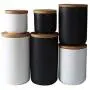 | Storage Bottles & Jars | Nordic Style Sealed Ceramic Storage Jar Spices Tank Container for Food Coarse Cereals with Lid Bottle Coffee Tea Caddy Kitchen | by HUDITOOLS | 1 PCs