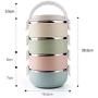Thermos Food Jar 2800ML Thermos Stainless Food Flask,Leakproof Insulated Food Containers,High-capacity (Color : Bag)