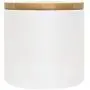 Pot en céramique avec couvercle en bambou (étanche) (Blanc brillant, 10x10cm) Pot en céramique avec couvercle en bambou (étanche) (Blanc brillant, 10x10cm)