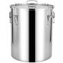 Food Storage Containers Jar 304 Stainless Steel with Lids Airtight Bpa Free Large, Cookie Jar Cereal Coffee Storage Containers Jar for Kitchen Pantry Organization Canister Candy Bulk, 11L/20L/32L