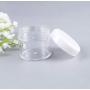 10Pcs 2ml/0.1OZ Round Empty Clear BPA Free Plastic Jars Bottles Box Container Case With Lids Kitchen Food Storage For Cosmetics Lotion Creams Toners Lip Makeup Samples Butters Body/Sugar Scrubs(White)