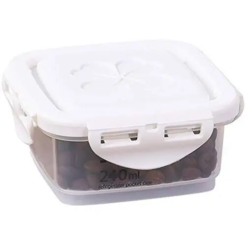 Storage Container With Flip Top Lid,Food Storage Tank With Scale,Cereal Storage Container Superimposable,Sealed Leakproof,Save Space,Durable,Heat Resistant And Cold Resistant,240ML Storage Container With Flip Top Lid,Food Storage Tank With Scale,Cereal Storage Container Superimposable,Sealed Leakproof,Save Space,Durable,Heat Resistant And Cold Resistant,240ML