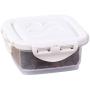 Storage Container With Flip Top Lid,Food Storage Tank With Scale,Cereal Storage Container Superimposable,Sealed Leakproof,Save Space,Durable,Heat Resistant And Cold Resistant,240ML