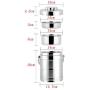 Thermos Food Jar 1800ml High-capacity Thermos Stainless Food Flask Double Vacuum Insulation Lifting Pot Portable