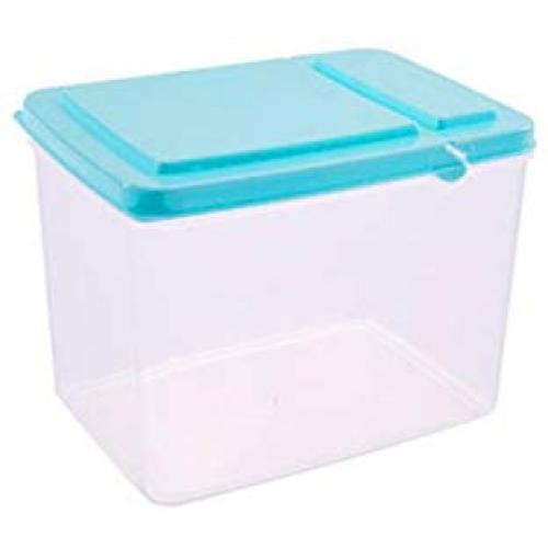 Kitchen Food Storage Jar Airtight Food Storage Kitchen Glass Jar Moisture-Proof Home Multi-Purpose Jam Bottle Cruet Storage Tank Plastic Transparent Cover With Whole Grains, 1.3L Blue
