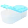 SONGLIN Simple Multi-Function Double Grid Storage Box Vagetables Fruit Food Pantry Storage Box Kitchen Accessories,Blue