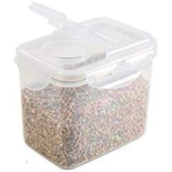HUPLUE Kitchen Square Food Storage Containers Canister Pantry Organizer Jar Cereal Container Air Tight Canisters with Lids