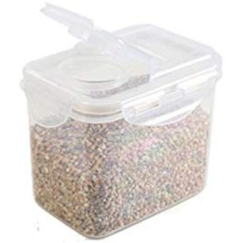 HUPLUE Kitchen Square Food Storage Containers Canister Pantry Organizer Jar Cereal Container Air Tight Canisters with Lids