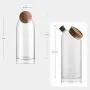 NNDQ Glass Jar with Airtight Seal Wood Lid Ball, 1200 ml Food Storage Canister, Kitchen Food, Grain, Storage Tank, Tea can, Set of 2 NNDQ Glass Jar with Airtight Seal Wood Lid Ball, 1200 ml Food Storage Canister, Kitchen Food, Grain, Storage Tank, Tea can, Set of 2