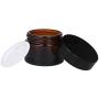 Xunlin 10pcs Empty 5g 10g 15g 20g 30g 50g Amber Glass Jars Skin Care Cream Bottles Cosmetic Container Travel Packing Eye Cream Pot Jar (Color : Amber, Size : 10g x 10pcs)
