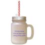 Royal Blue In Day Prosperity Have Many Refuges Resort Frosted Glass Mason Jar With Straw