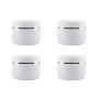 250ML 8 Oz Empty Cosmetic Jars with Dome Lids and Built-in Inner Liner Refillable Portable Scrubs Oils Container Storage Holder Case for Nail Accessories Salves Cream Lotion (Pack of 4, Silver)