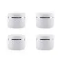 250ML 8 Oz Empty Cosmetic Jars with Dome Lids and Built-in Inner Liner Refillable Portable Scrubs Oils Container Storage Holder Case for Nail Accessories Salves Cream Lotion (Pack of 4, Silver)