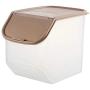 tlongtea65 Kitchen Rice Storage Box Grain Cereal Dispenser Food Organizer Sealing Container Large Rice Barrel Fresh Anti-Insect and Anti-Mite Flip Coffee